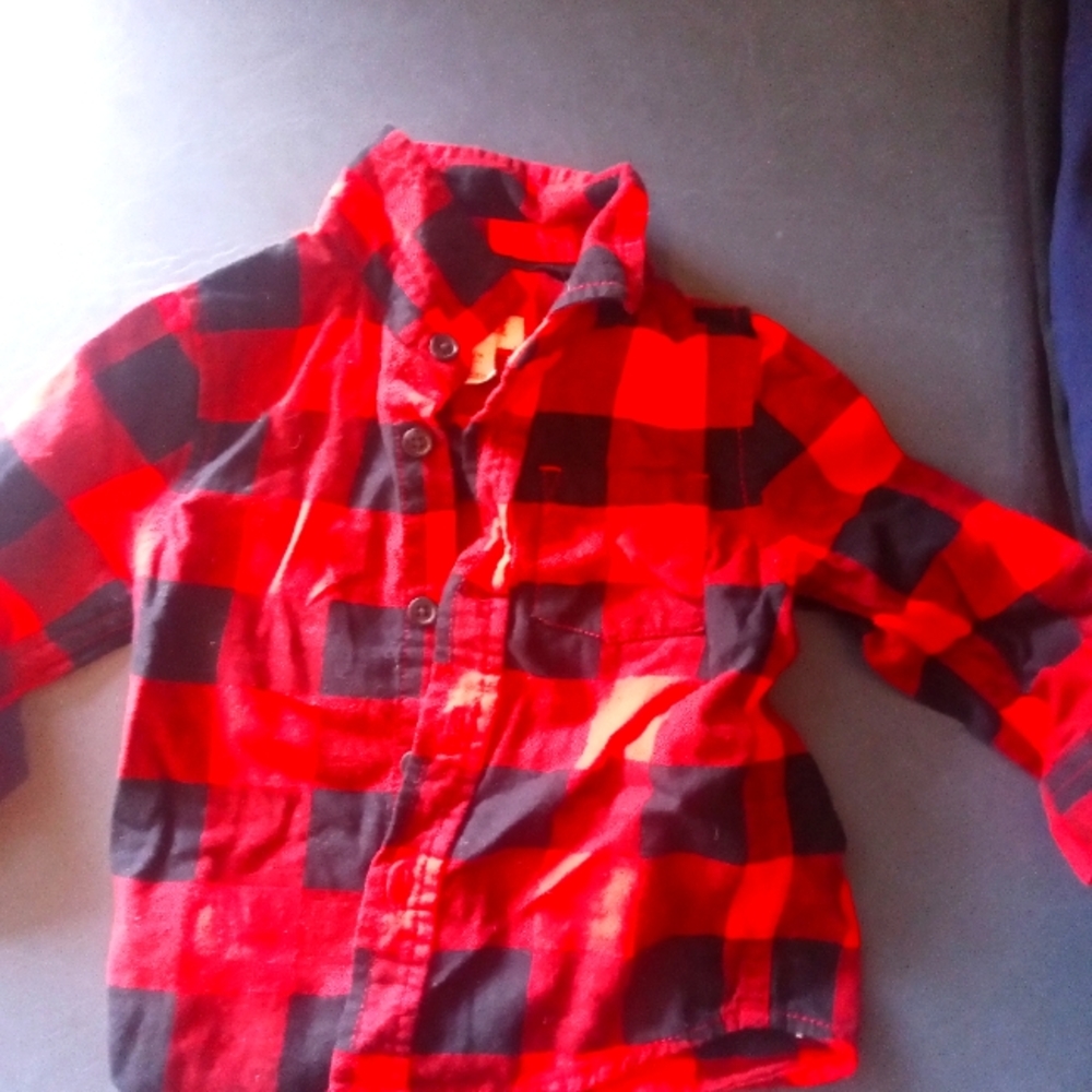 Red plaid shirt